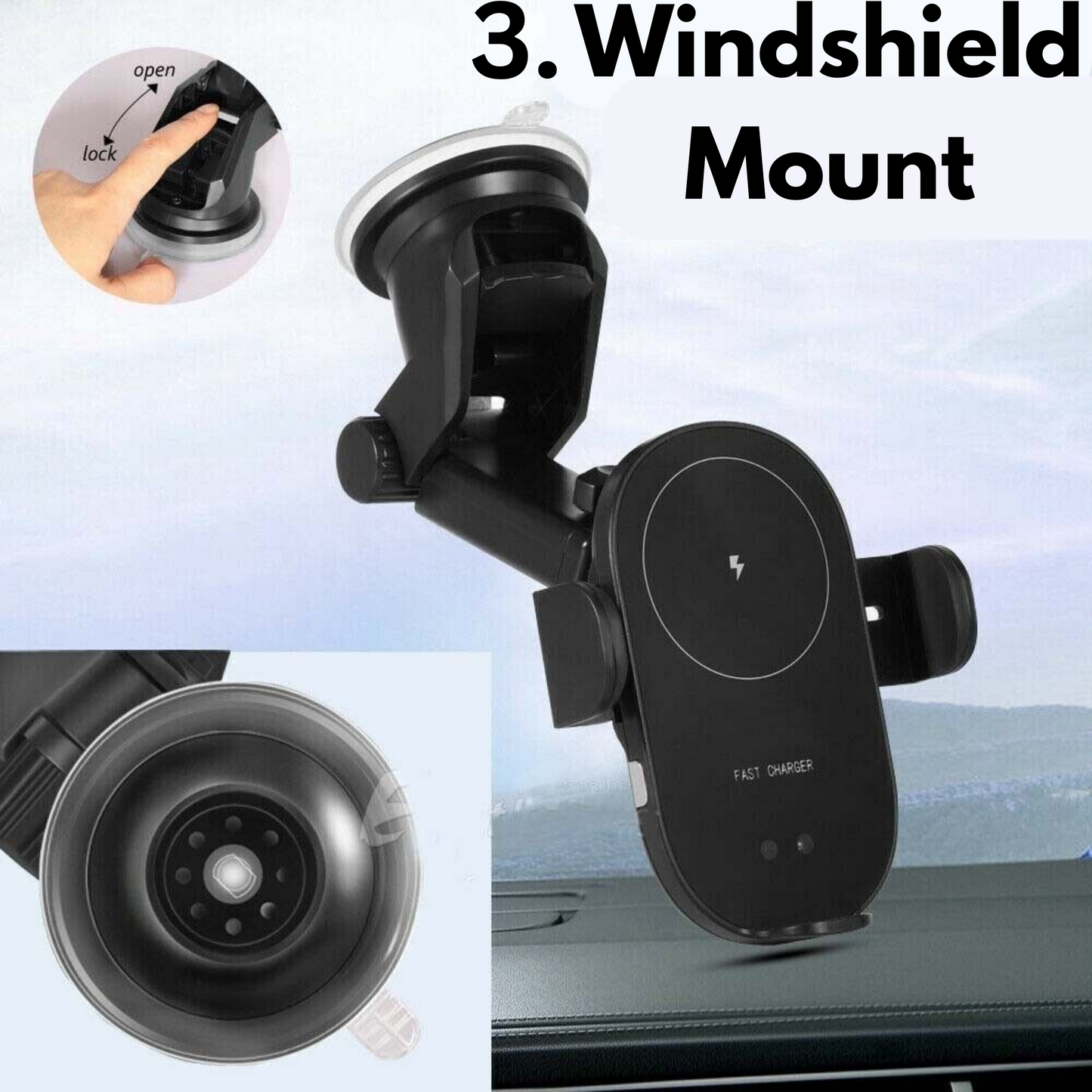 Fast Charge Car Mount & Holder