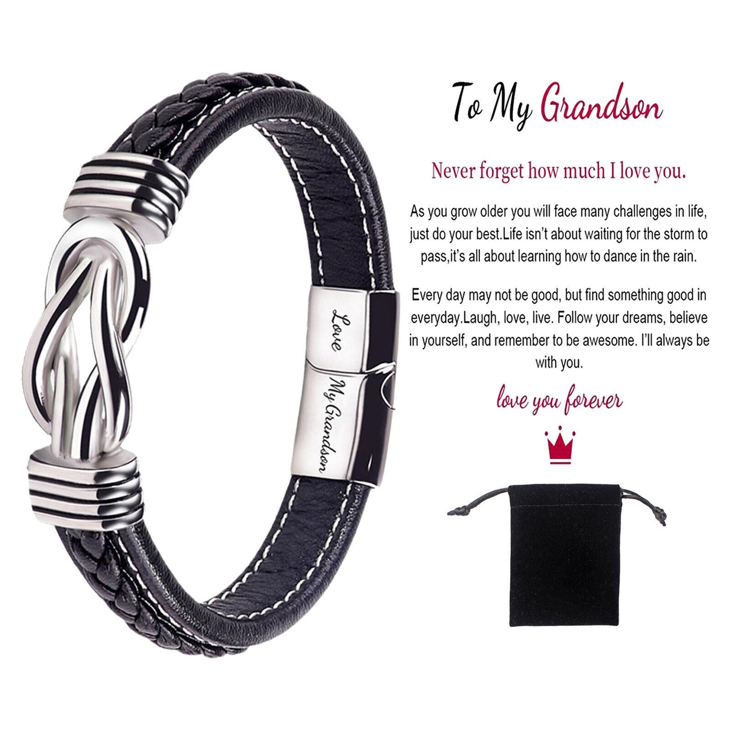 Grandson's Love Reminder Bracelet
