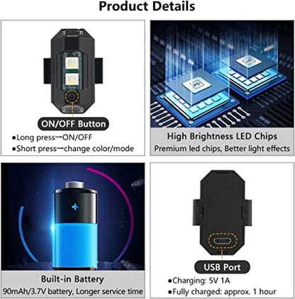BrightRide Multi-Color Safety Lights