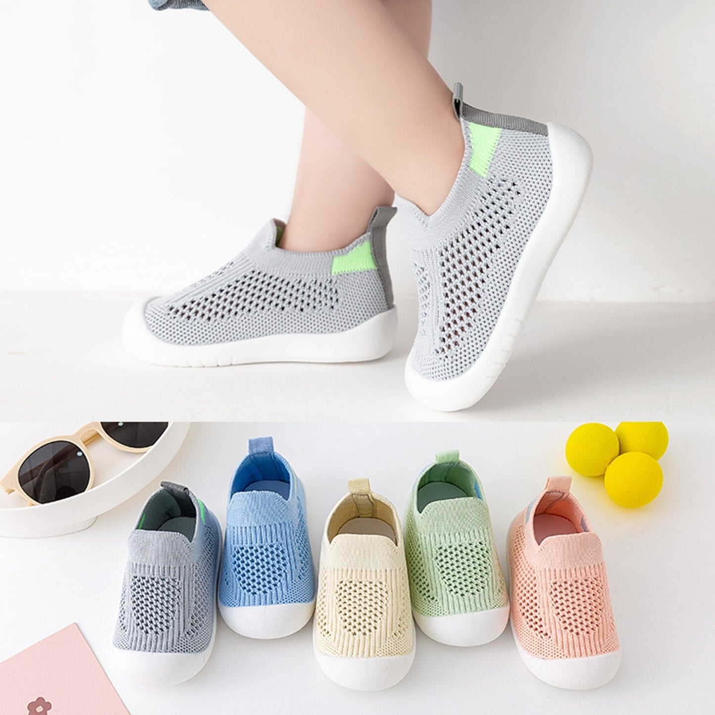 Breathable Toddler Grip Socks-Shoes
