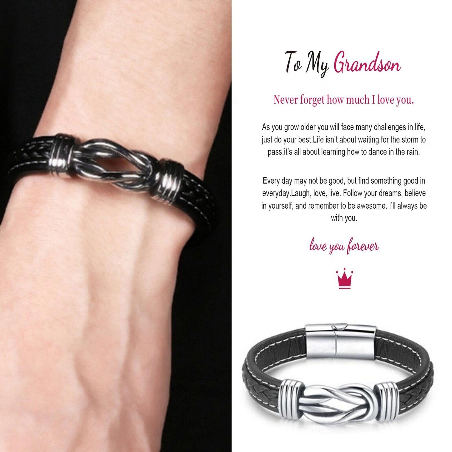 Grandson's Love Reminder Bracelet