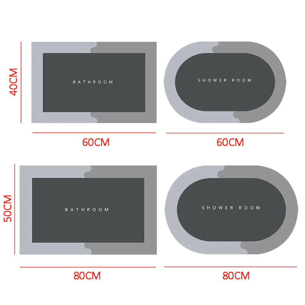 Quick-Dry Safe Grip Floor Mat