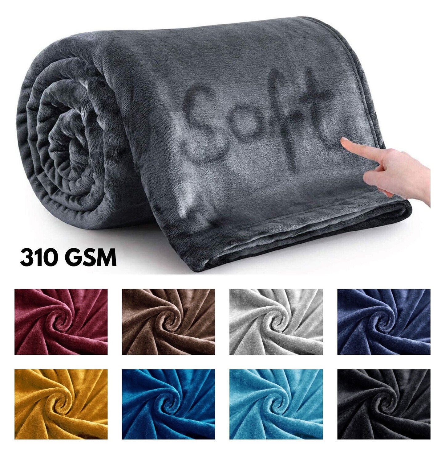 Soft Fleece Luxury Throw: Warm & Hypoallergenic