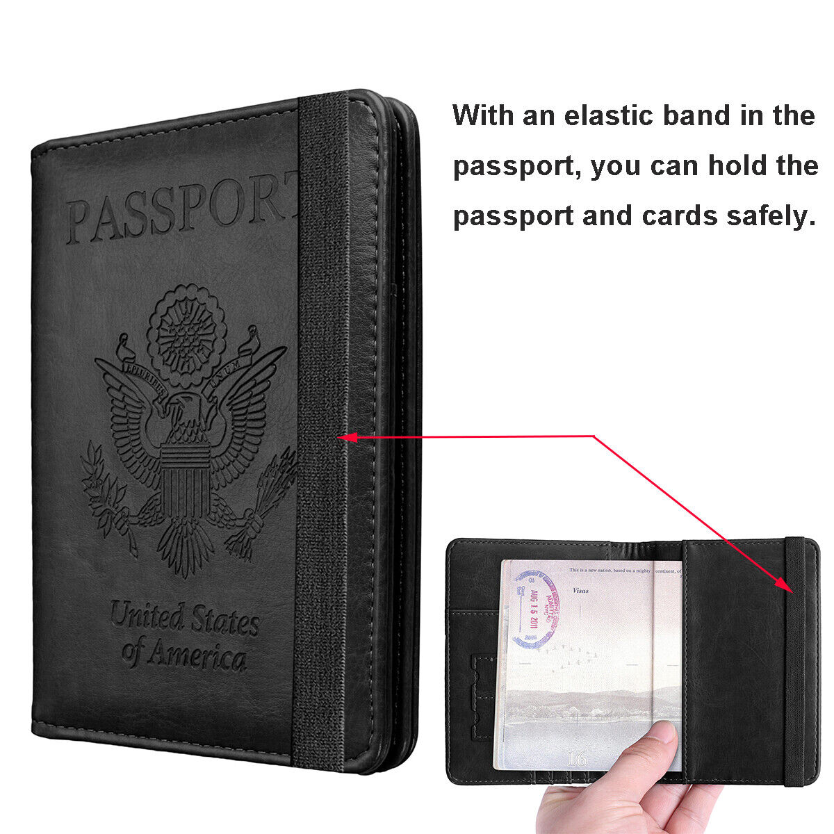 Travel Safe Compact Passport Organizer