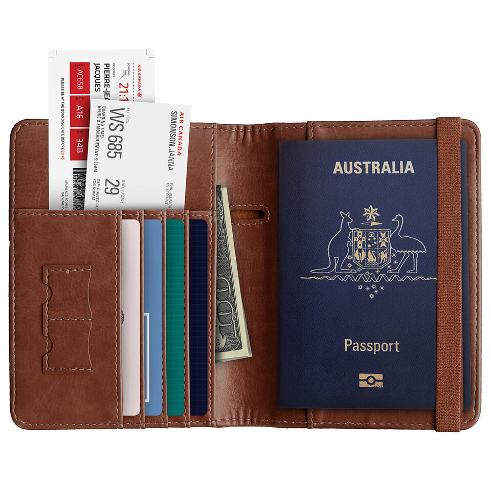 Travel Safe Compact Passport Organizer