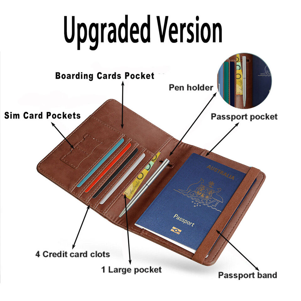 Travel Safe Compact Passport Organizer